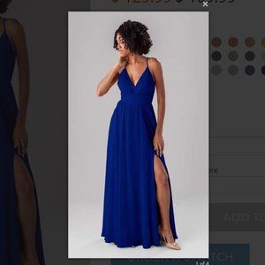 Royal Blue Maxi Dress *with pockets*
